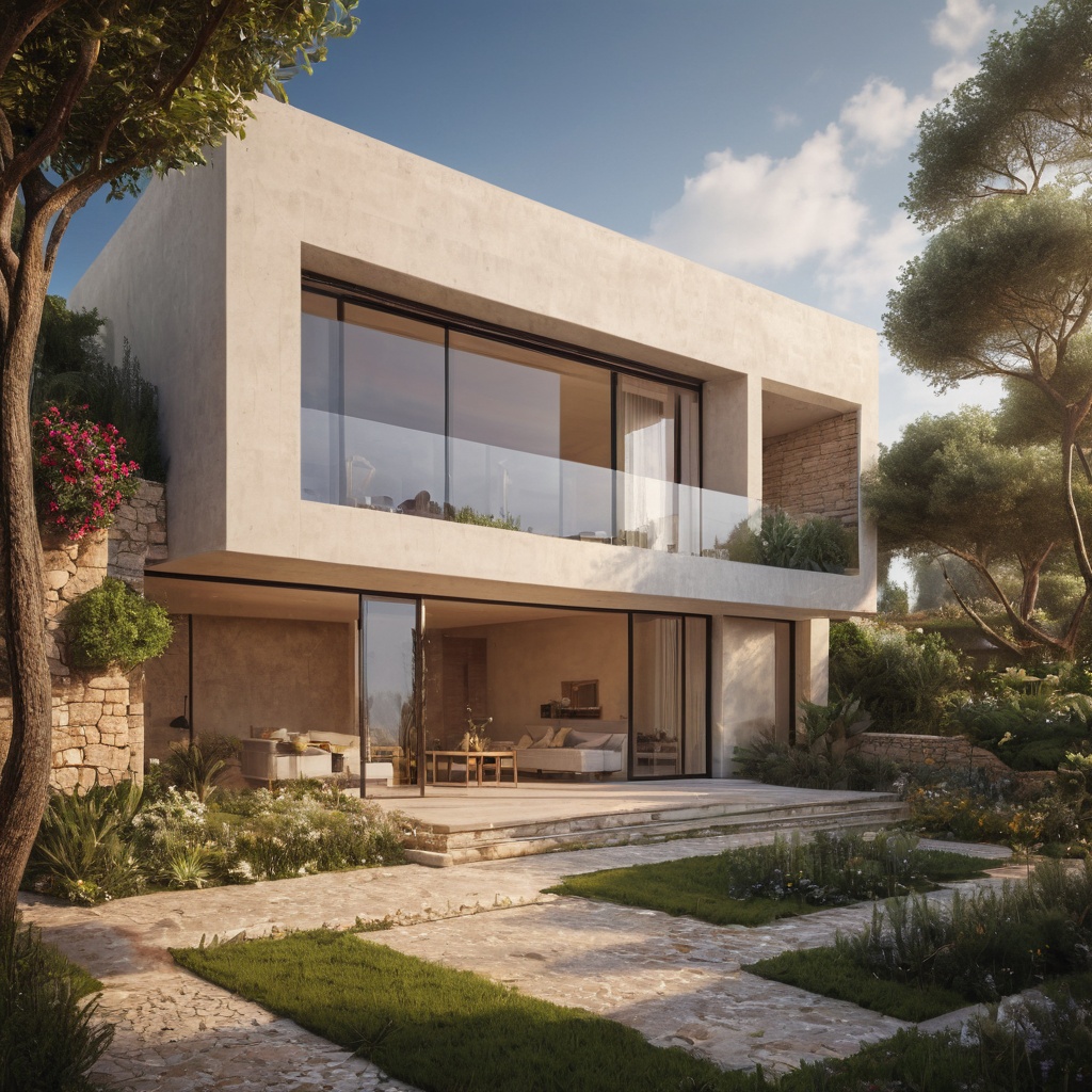 Casa con acabados modernos